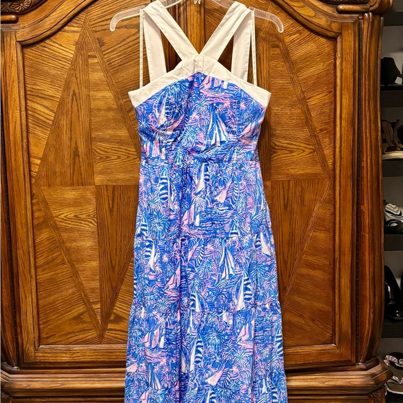 Lilly Pulitzer Jenette Halter Dress Cotton sailboat print - Picture 10 of 10